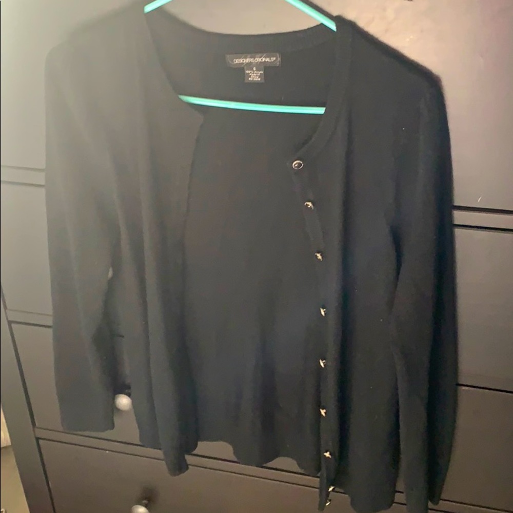 Black cardigan